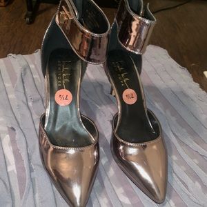 Nicole Miller Silver Heels